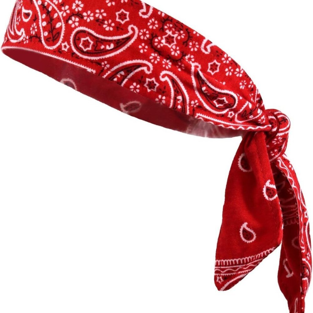 Headbands Tie on Headband for Women Men Running Athletic Hair Head Band Elastic